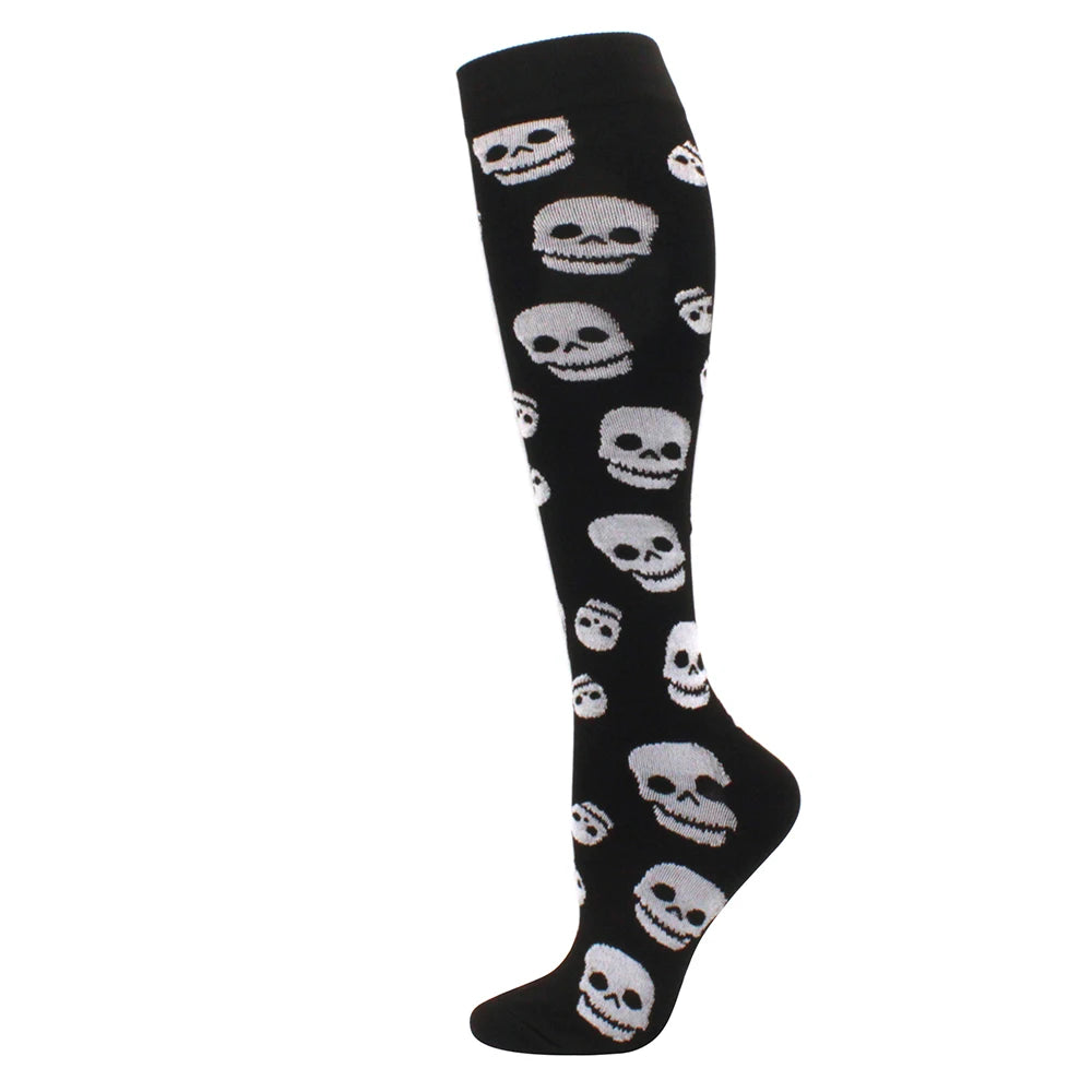 Compression Support Socks for Men & Women – Running Nursing Stockings for Edema, Varicose Veins & Blood Circulation Sports Wear