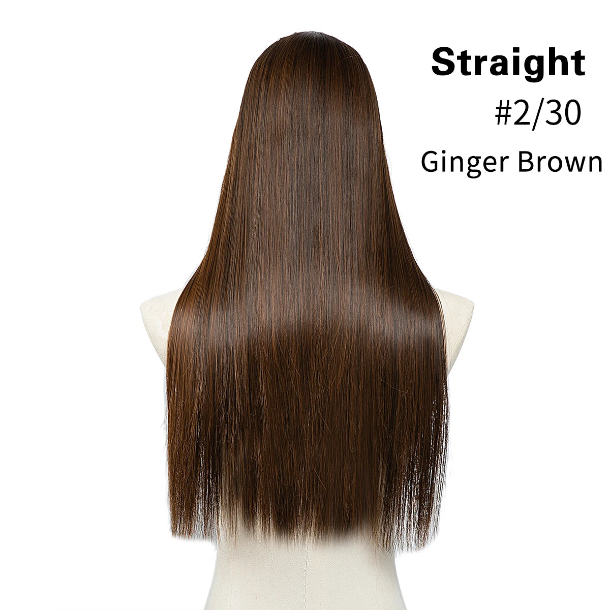Synthetic U-Part Clip-in Hair Extensions – Long, Straight, Thick Blonde Hairpieces (16, 20, 24 Inch)