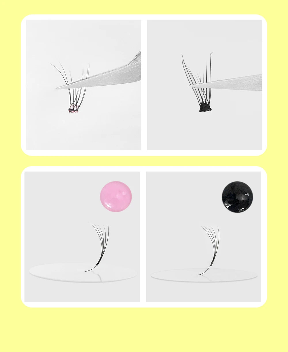 GLAMLASH Eyelash Extension Glue — Black Adhesive Kit for Individual False Lashes, 0.3–2 Sec Dry Time, Professional Use
