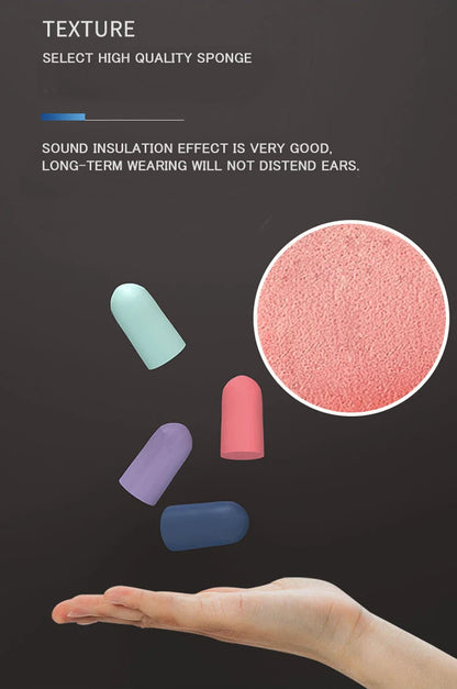 Foam Ear Plugs for Sleep – Noise Reduction, Music Cancelling, Anti-Noise Insulation Earplugs