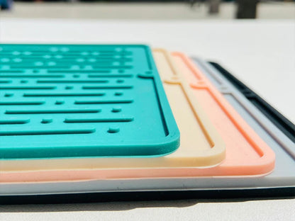 Silicone Dish Drying Mat (41 x 15cm) | Large Countertop, Sink & Dish Draining Mat, Heat-Resistant Trivet