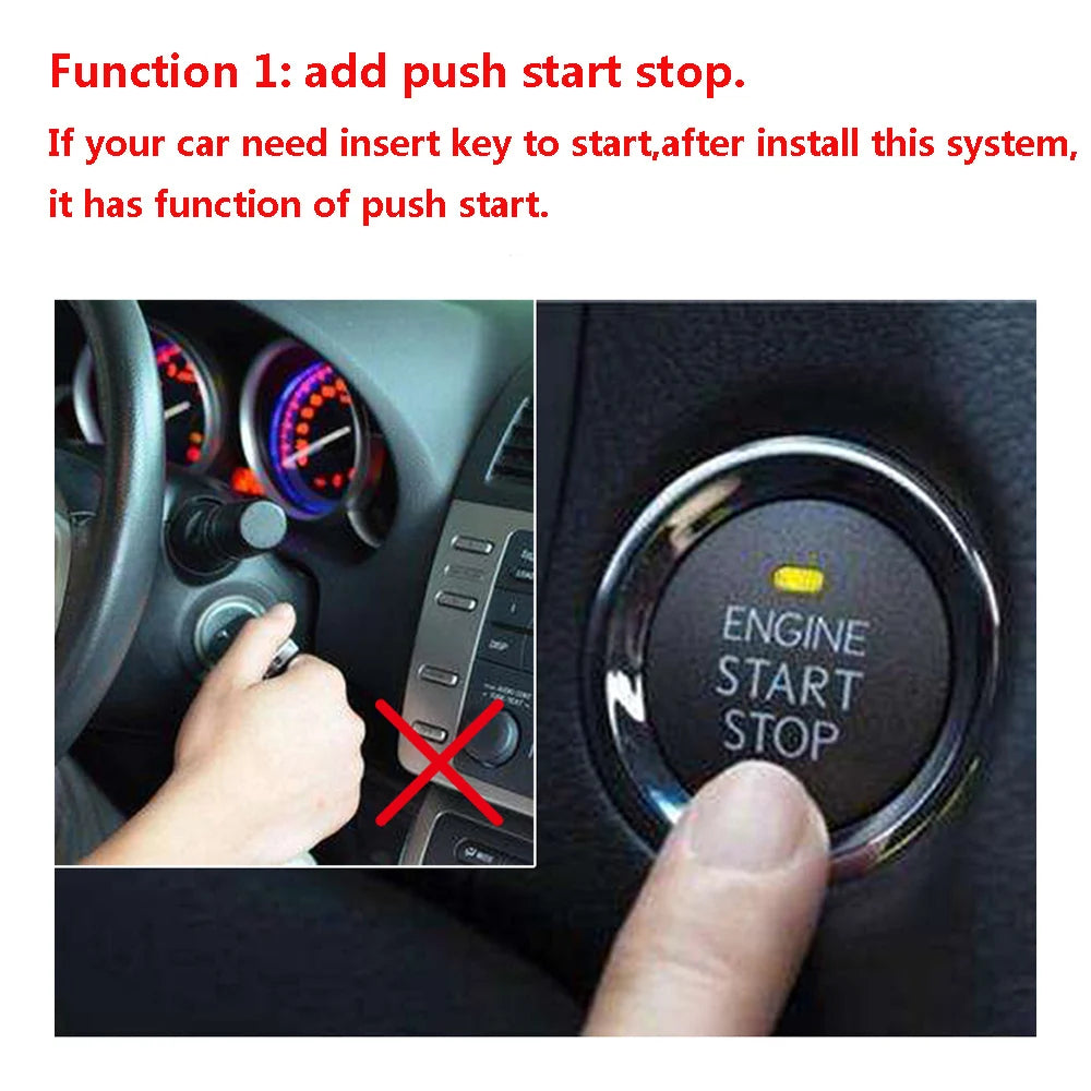 Toyota Camry 2019–2023 Keyless Start Stop System – PKE Remote Engine Start Kit with Smartphone App Control Plug & Play CAN Bus Smart Upgrade