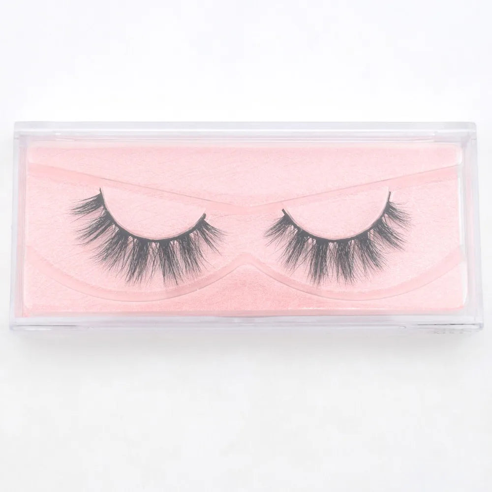 Visofree 3D Mink Eyelashes – Thick Handmade Full Strip Cruelty-Free False Lashes for Makeup M56
