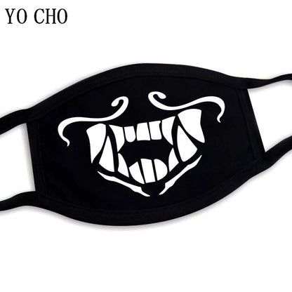 YO CHO Unisex Cotton Dust Mouth Mask – Anime Cartoon Respirator, Warm Mouth Muffle, Perfect Birthday Party Gift
