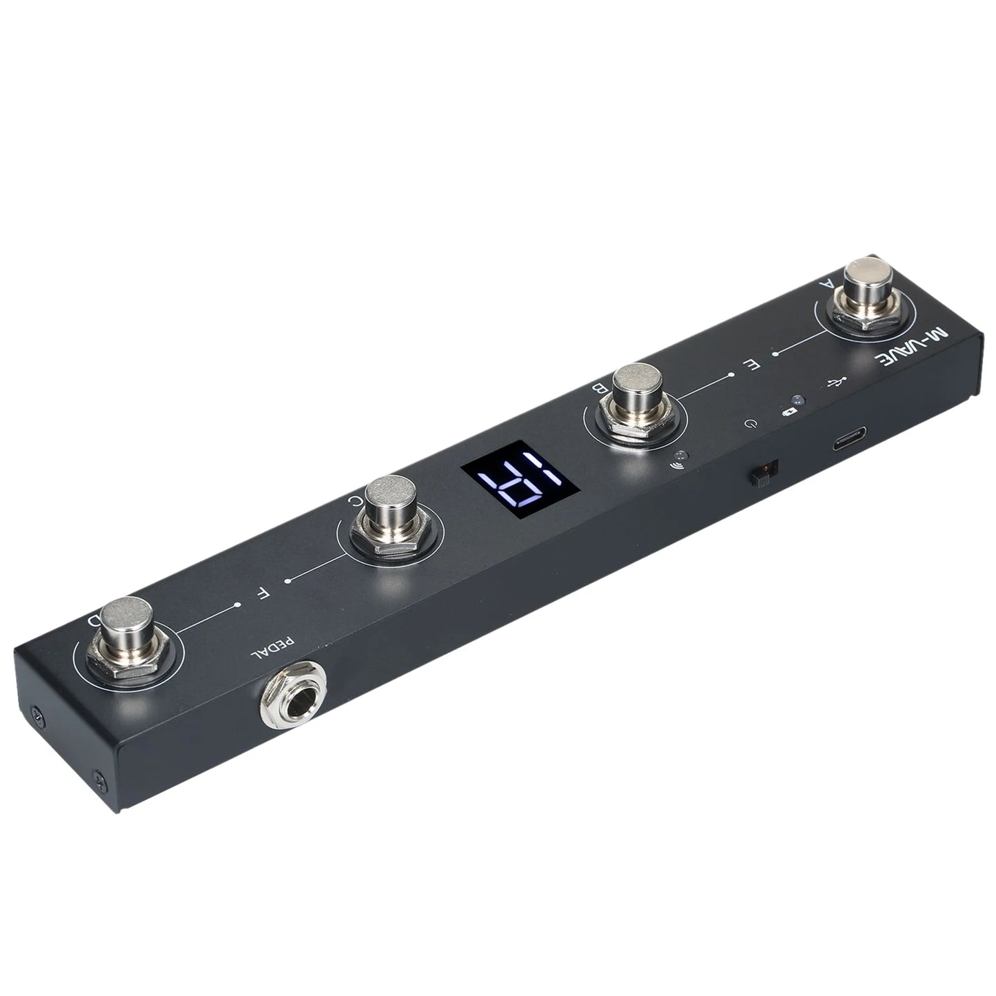 M-VAVE Chocolate MIDI Controller Pedal – Bluetooth Rechargeable, 4 Buttons with APP Control & Wireless Transmission