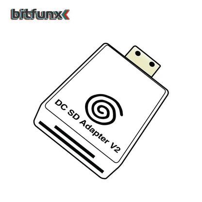 Bitfunx DC SD/TF Card Adapter Reader V2 – Compatible with SEGA Dreamcast & CD, Supports DreamShell Boot Loader