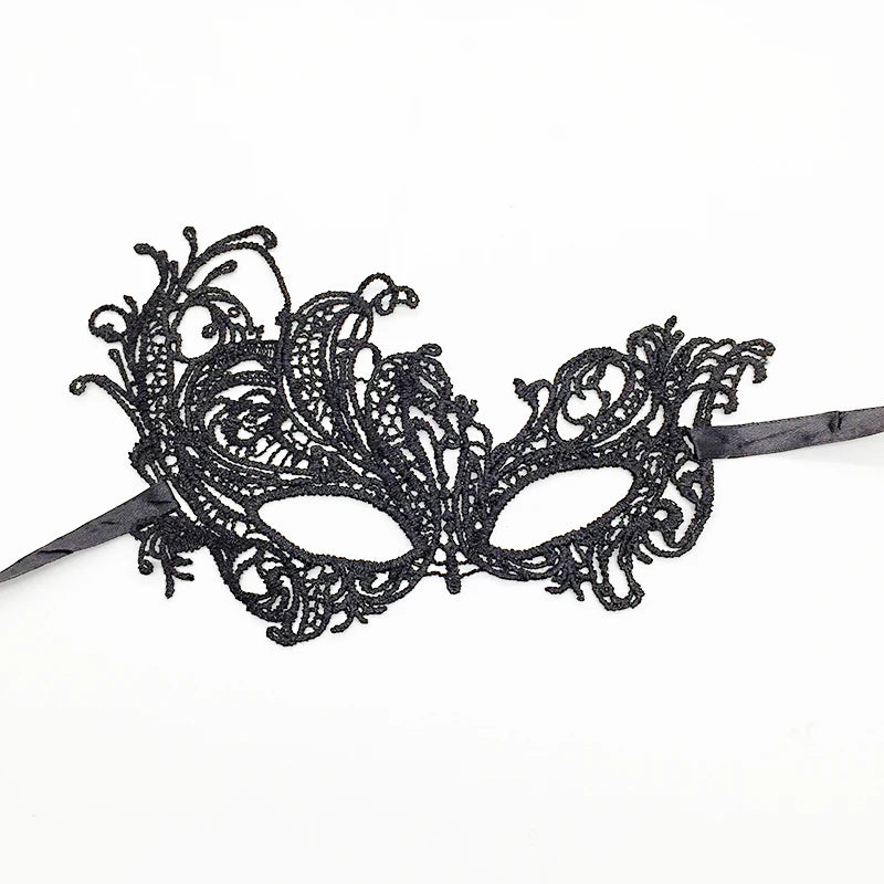 Sexy Lace Eye Mask for Women — Venetian Masquerade, Halloween & Carnival Half-Face Cosplay Party Mask