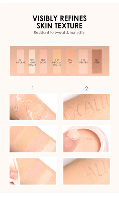FOCALLURE Full Coverage Concealer Cream – Waterproof, Long-Lasting, Oil-Control & Lightweight Moisturizing Foundation Makeup