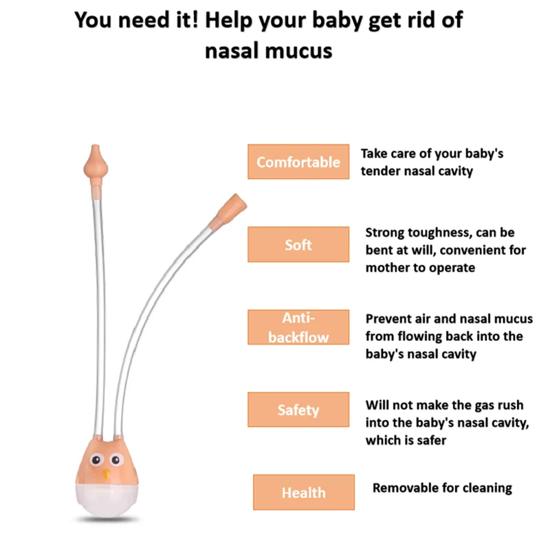 Baby Nasal Aspirator Cleaner - Gentle Nasal Washing Tool for Newborns and Infant Care