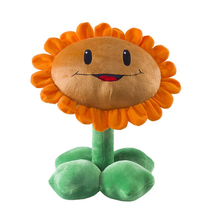 30cm Plants vs. Zombies Plush Toys - Soft Peashooter, Squash, and Sunflower Stuffed Dolls for Kids and Game Fans