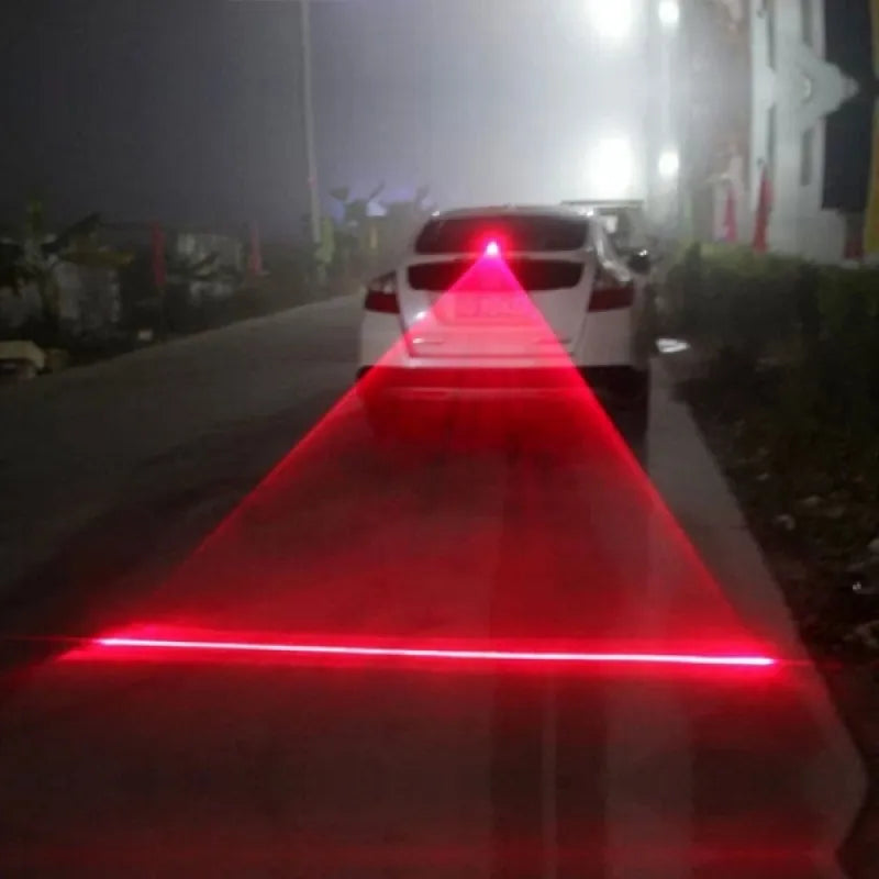 Car Auto LED Laser Fog Light - Vehicle Anti-Collision Taillight Brake Warning Lamp for Cool Rear Fog Effect