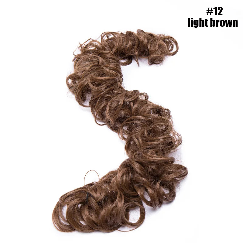 BENEHAIR Messy Hair Bun – Synthetic Chignon Hairpiece Scrunchy for Women Updo Styling