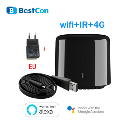 Bestcon RM4C Mini Universal WiFi IR Remote – Works with Alexa & Google Assistant for AC Control
