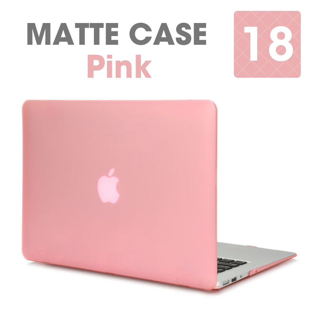 Matte Laptop Case Cover for MacBook Air & Pro - Slim Protective Hard Shell Case for 11 13 15 16 Inch Retina Touch Bar Models