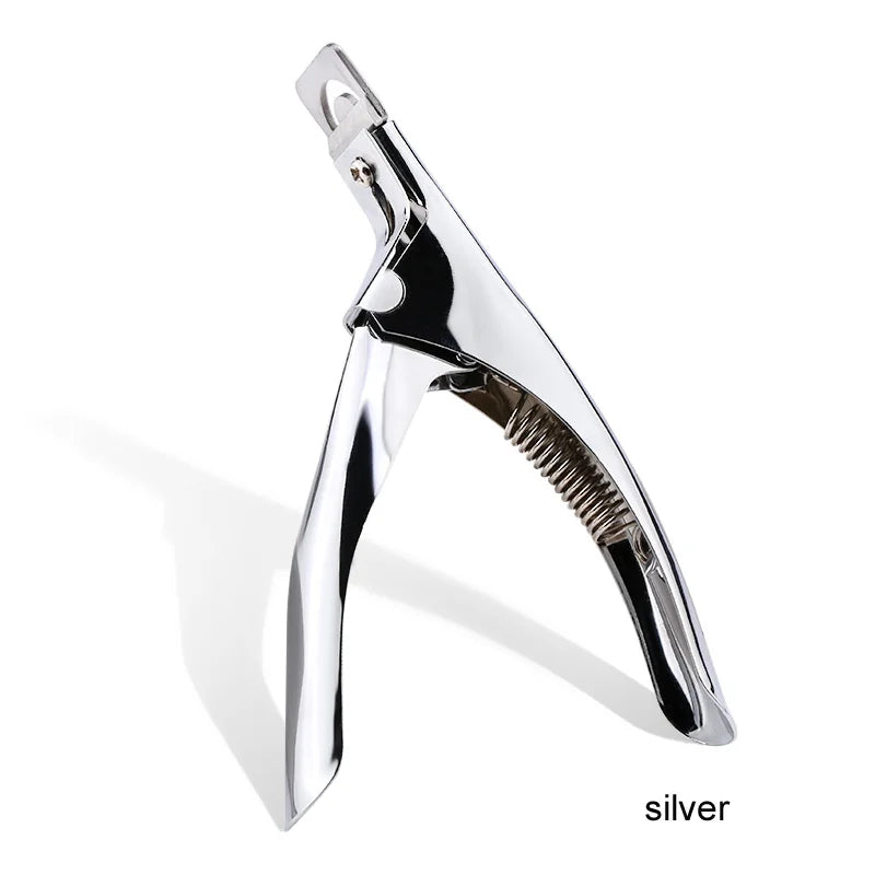 Professional Fake Nail Cutter - U-Type Acrylic Nail Tip Edge Trimmer Stainless Steel Manicure Tool