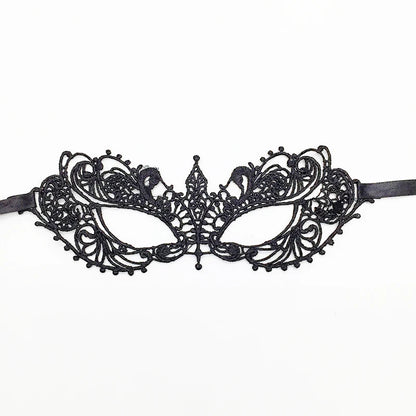 Sexy Lace Eye Mask for Women — Venetian Masquerade, Halloween & Carnival Half-Face Cosplay Party Mask