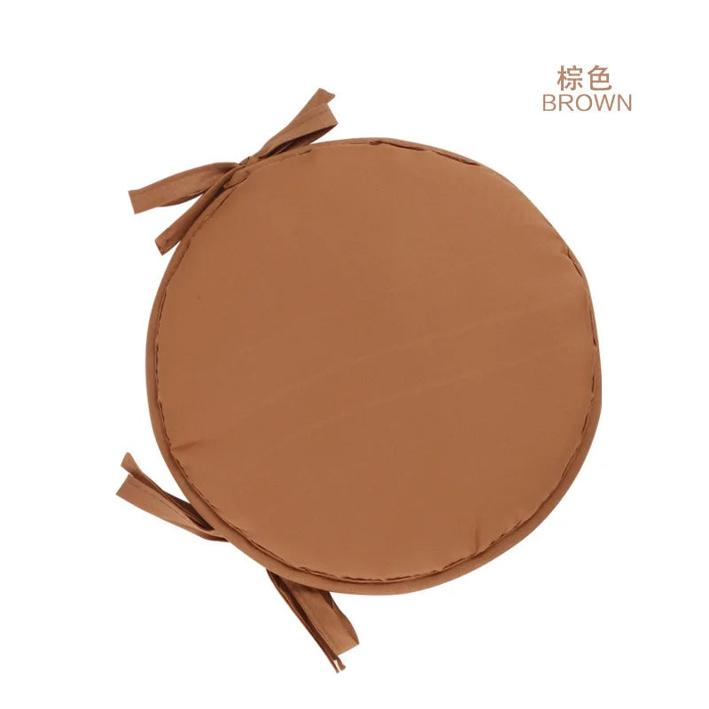 Round Chair Cushion – Candy Color Seat Pad with Drawstring, Home Decor & Office Chair Cushion, 30cm & 38cm