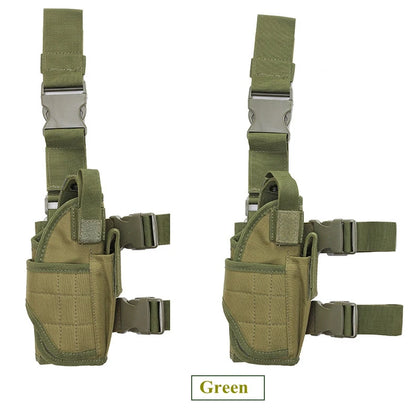 Universal Drop Leg Gun Holster - Right-Handed Tactical Thigh Pistol Bag & Pouch for All Handguns