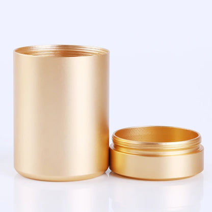 New Airtight Smell-Proof Stainless Steel Container — Mini Tea & Herb Stash Jar for Tea, Coffee Storage