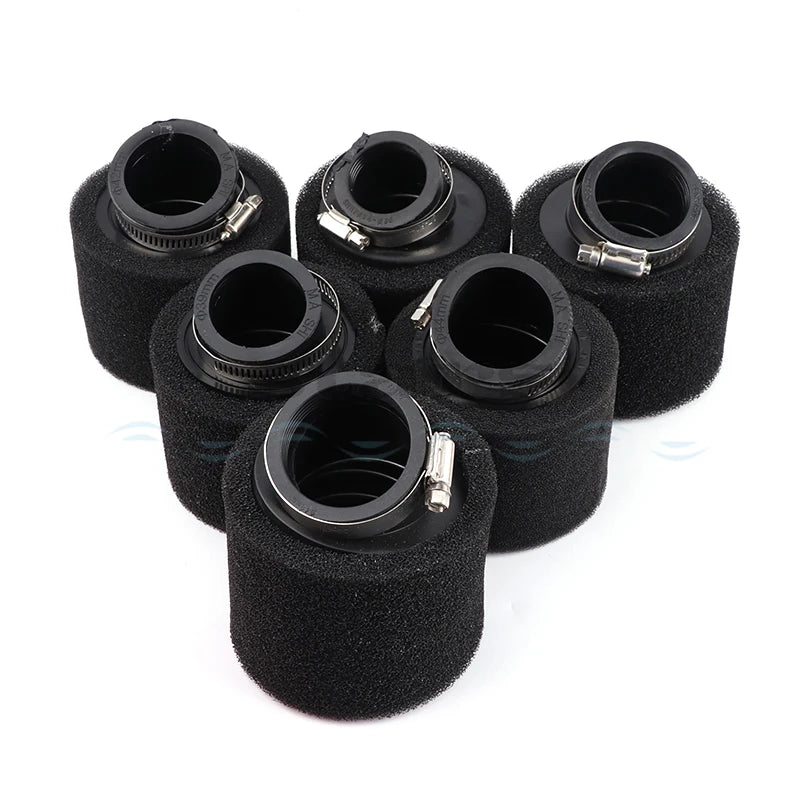 35–60mm Foam Air Filter – Red Elbow Neck Sponge Cleaner for Scooter, Dirt Bike, Motorcycle | Kayo BSE Compatible