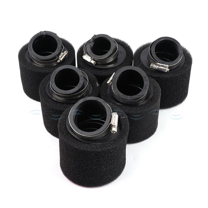 35–60mm Foam Air Filter – Red Elbow Neck Sponge Cleaner for Scooter, Dirt Bike, Motorcycle | Kayo BSE Compatible