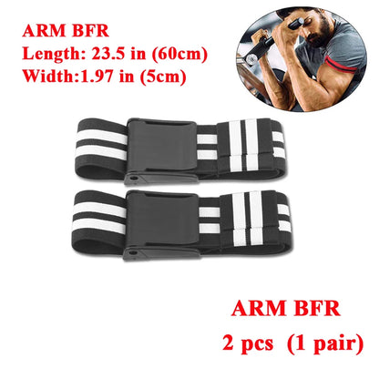 BFR Blood Flow Restriction Bands – Gym Fitness Training Straps for Arms & Legs, Muscle Growth, Bodybuilding & Weightlifting Occlusion Bands