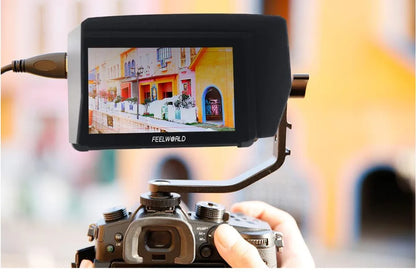 FEELWORLD F6 PLUS V2 6" DSLR Camera Field Monitor – 3D LUT, Touchscreen IPS, 1920x1080 FHD, 4K Support, Focus Assist
