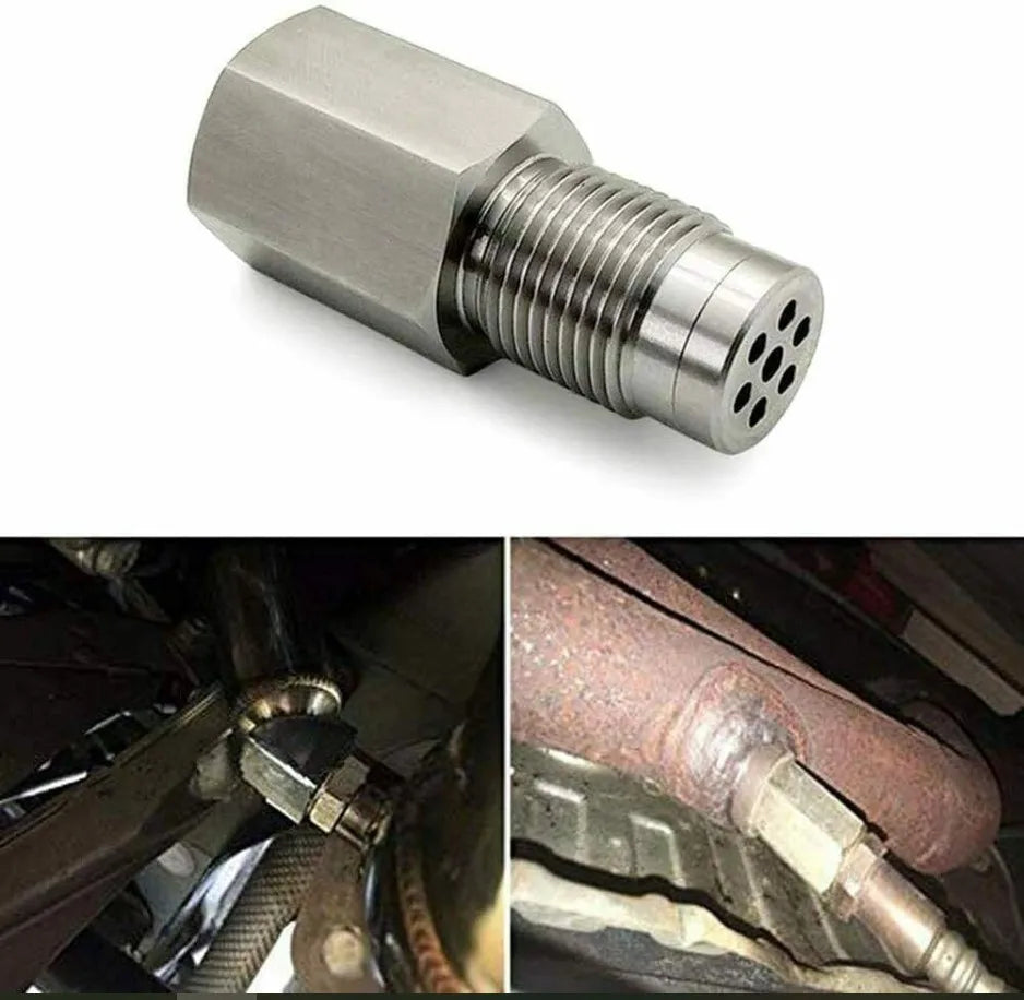 M18*1.5 Mini Catalytic Oxygen Sensor Spacer – SS304 Lambda Sensor Bung & Car Fault Lamp Shield Adapter
