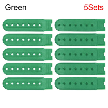 5 Sets Snapback Strap Replacement – 7-Hole Colorful Hat Repair Fastener Buckle Clip Extender for Baseball Caps