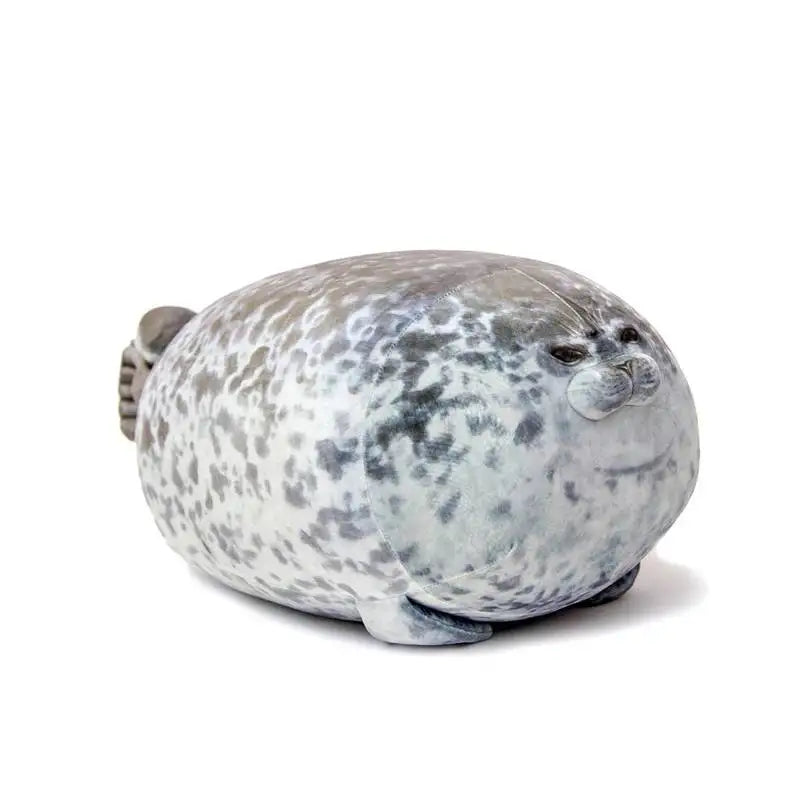 Angry Blob Seal Pillow - 3D Chubby Sea Lion Plush Stuffed Toy Sleeping Cushion Gift