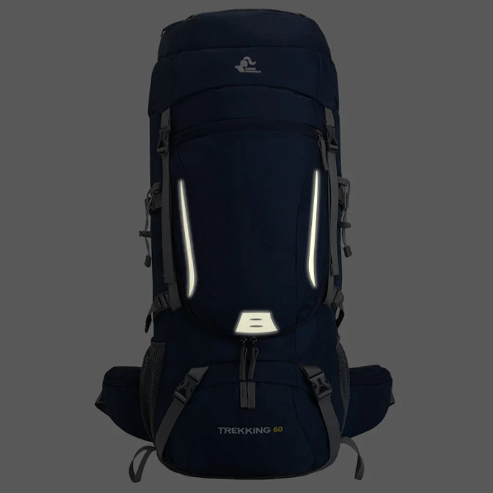 Men’s 60L Large Hiking Backpack — Mountaineering, Camping, Climbing & Outdoor Sport Rucksack XA108Y