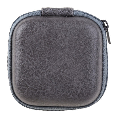 Leather USB Data Cable & Earphone Storage Bag – Mini Portable Zipper Headphone Case and Earbuds Pouch