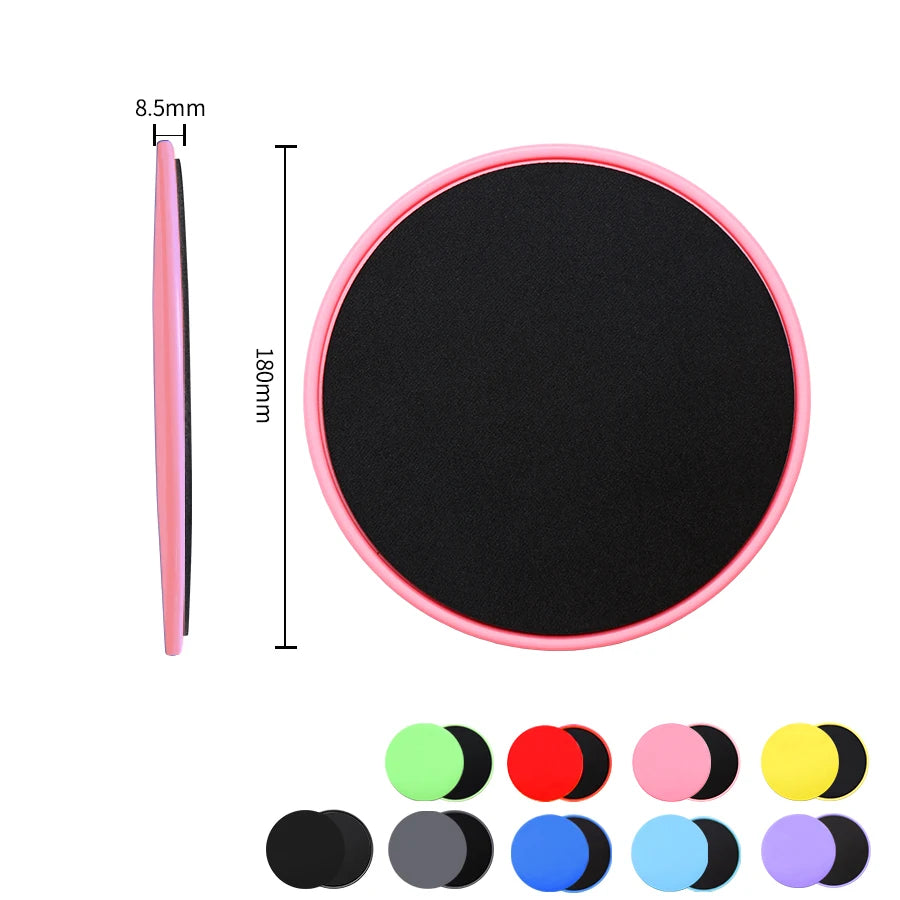 2PCS Fitness Core Sliders - Exercise Gliding Discs for Full-Body Workout, Abdominal Training, Yoga Sports Equipment