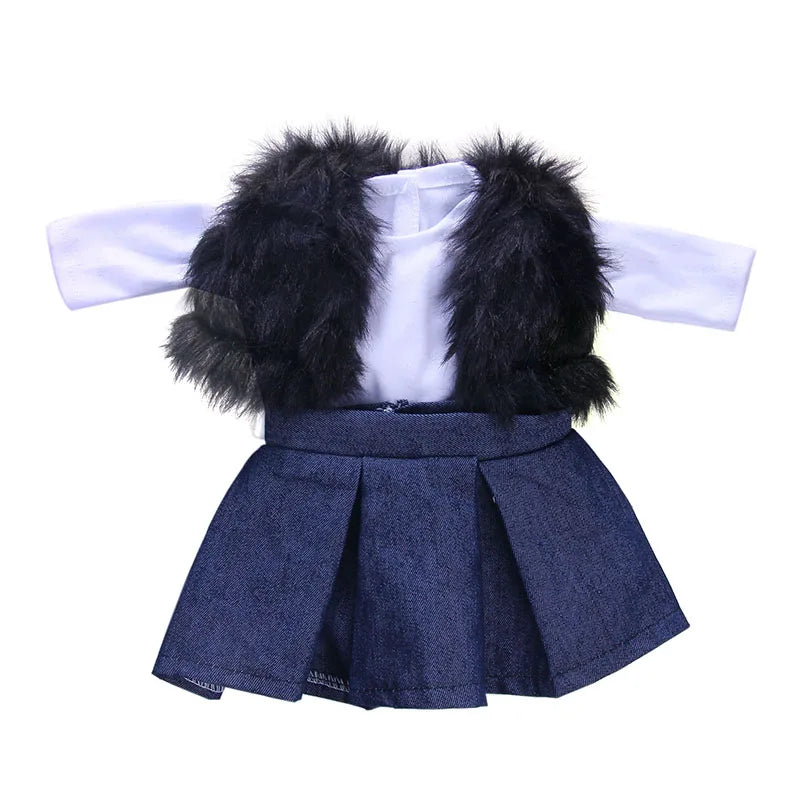 18-Inch American Doll Clothes Set — 43CM Reborn Baby Doll Outfit for Nenuco, Our Generation Dolls, DIY Toys Gift for Girls