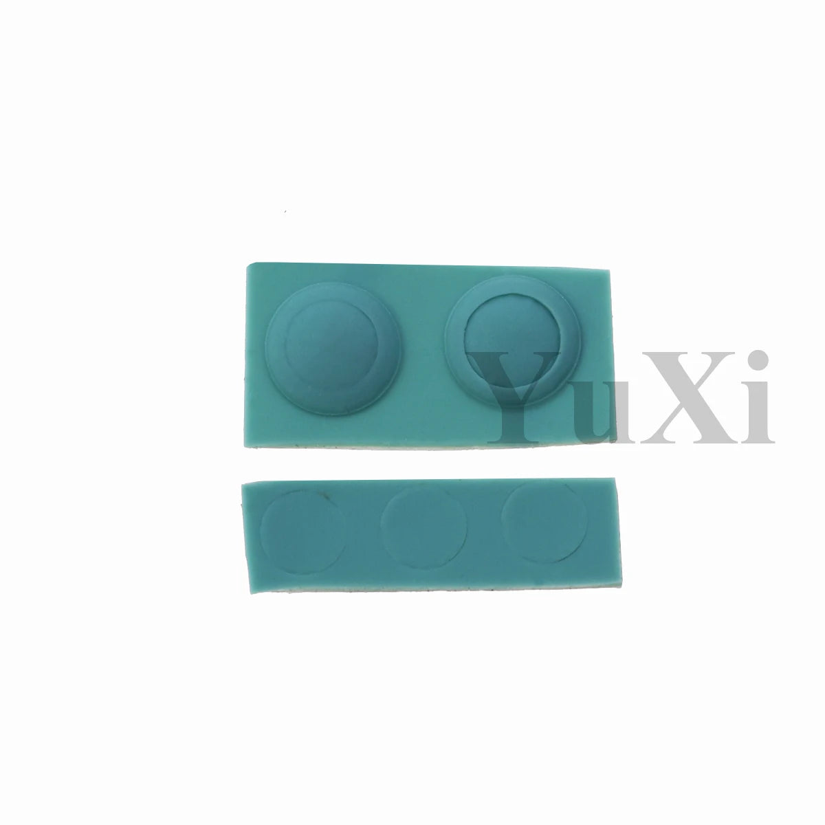 YuXi GBA SP Replacement Kit - Screw Covers & Luminous Dust Plug Rubber Set for Gameboy Advance SP
