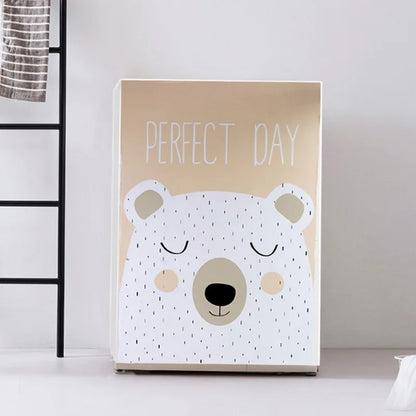 Cute Cartoon Drum Washing Machine Cover - Waterproof and Dustproof, Household Dryer Dust Cover, Clean Protection 2#
