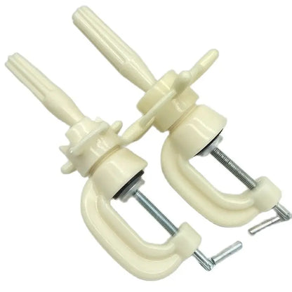 Mini Wig Head Stand - Adjustable Table Clamp Holder for Mannequin Training