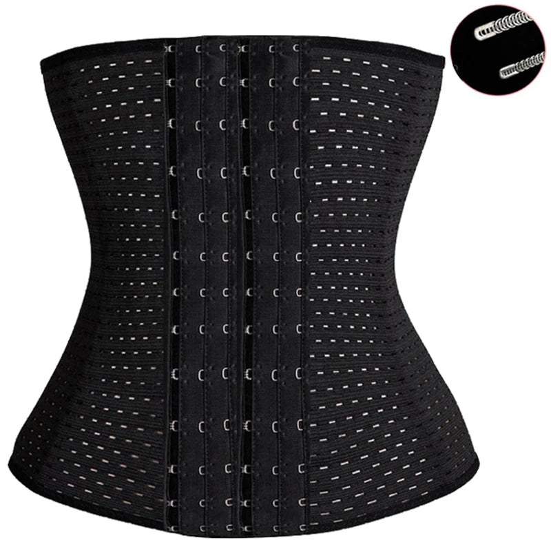 Plus Size XS-5XL Steel Boned Waist Trainer Corset for Women – Postpartum Shapewear Bustier Cinta Modeladora