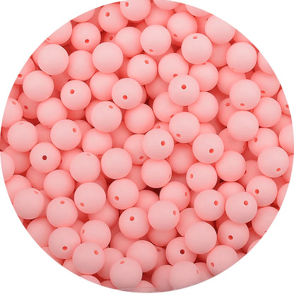 LOFCA Silicone Teething Beads - 20pcs 15mm Round Baby Chew Beads for DIY Teether Toys Infant Accessories