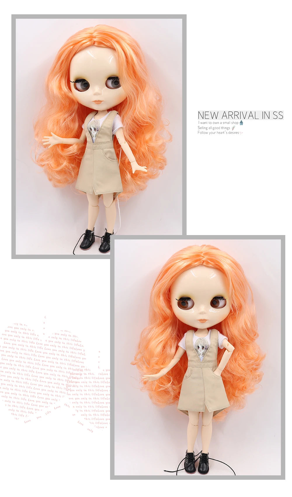ICY DBS Blythe Doll 1/6 BJD Jointed Body — 30cm White Skin Anime Doll with Shiny & Matte Face, Special Price Gift Toy