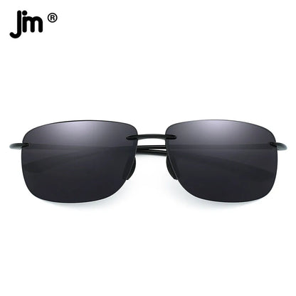 JIM Ultralight Sport Sunglasses – TR90 Rimless Frame for Men & Women, Ideal for Running, Fishing, Cycling, and Driving