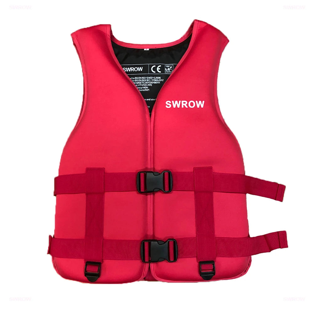 Neoprene Life Jacket for Adults & Children – Buoyancy Vest for Swimming, Boating, Skiing, Drifting & Water Sports