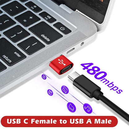 USB 3.0 to USB-C 3.1 Adapter – Mini Hi-Speed Type-C Female to USB-A Male Converter for Fast Charging & Data Sync OTG