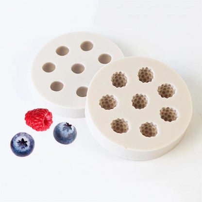 Raspberry & Blueberry Silicone Mold – DIY Candle, Resin, Fondant, Chocolate & Baking Decoration Mould (M2628)