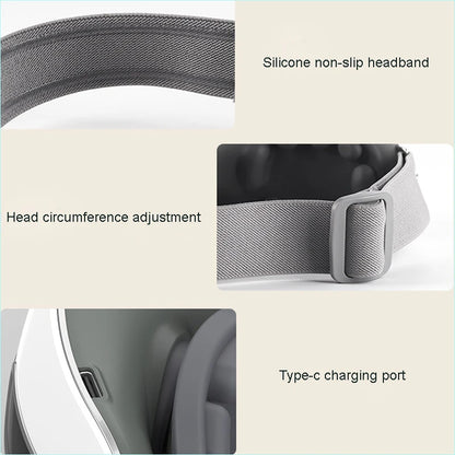 Electric Rotating Kneading Eye Massager | Warm Compress Therapy with Music for Eye Fatigue & Anti-Wrinkle