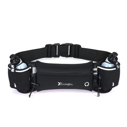 Marathon Trail Running Waist Pack – Dual Pocket Fanny Belt for Phone, Water Bottle & Fitness for Men & Women