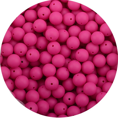 LOFCA Silicone Teething Beads - 20pcs 15mm Round Baby Chew Beads for DIY Teether Toys Infant Accessories