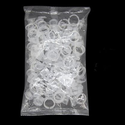 50pcs Disposable Tattoo Ink Ring Cups — Microblading & Permanent Makeup Pigment Tool Accessories