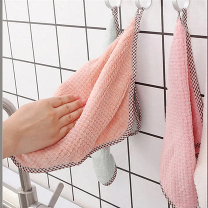 Kitchen Daily Dish Towel, Dish Cloth, Non-Stick Oil, Thickened Table Cleaning Cloth, Absorbent Scouring Pad - Set of Kitchen Cleaning Essentials