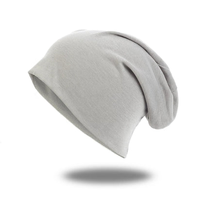 Solid Polyester Beanie - Unisex Casual Beanie Hat for Men & Women | Thin Skullies Cap